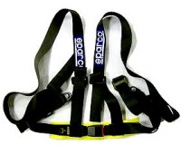 Sparco 4 Point Harness Black - P/N: 04604BVNR